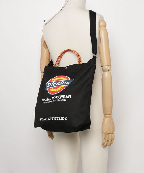 Dickies(ディッキーズ)の「【DICKIES/ディッキーズ】LOGO PRINT ROPE 2WAY SHOULDER / ロゴプリントロープ2wayショルダーバッグ(ショルダーバッグ・メンズ・オフホワイト/アイボリー/ブラック/ブラック系・FREE)」の22枚目の写真