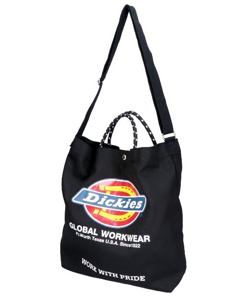 Dickies(ディッキーズ)の「【DICKIES/ディッキーズ】LOGO PRINT ROPE 2WAY SHOULDER / ロゴプリントロープ2wayショルダーバッグ(ショルダーバッグ・メンズ・オフホワイト/アイボリー/ブラック/ブラック系・FREE)」の3枚目の写真
