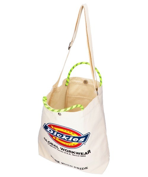 Dickies(ディッキーズ)の「【DICKIES/ディッキーズ】LOGO PRINT ROPE 2WAY SHOULDER / ロゴプリントロープ2wayショルダーバッグ(ショルダーバッグ・メンズ・オフホワイト/アイボリー/ブラック/ブラック系・FREE)」の8枚目の写真