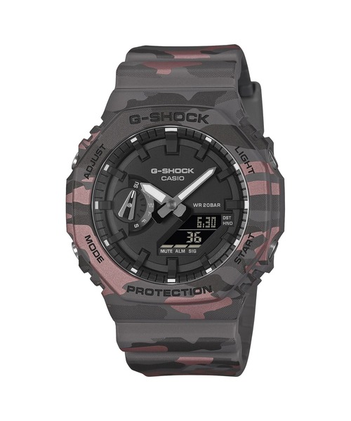 G-SHOCK(ジーショック)の「オリジナルカモフラージュシリーズ / GA-2100CM-8AJF(アナログ腕時計・メンズ・ブラウン系カモフラージュ・FREE)」の1枚目の写真