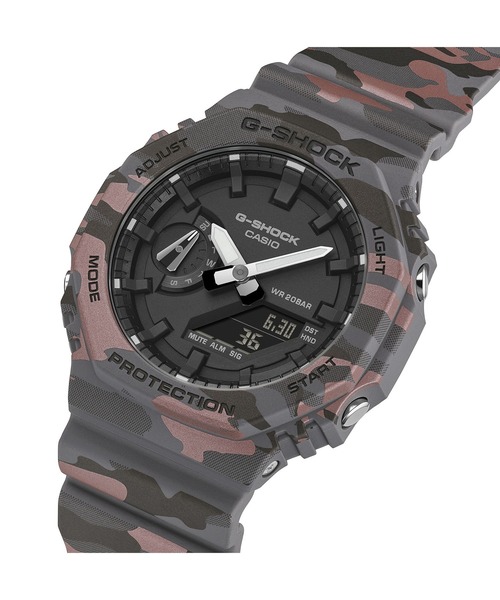 G-SHOCK(ジーショック)の「オリジナルカモフラージュシリーズ / GA-2100CM-8AJF(アナログ腕時計・メンズ・ブラウン系カモフラージュ・FREE)」の2枚目の写真