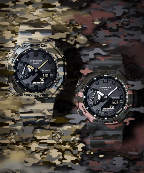 G-SHOCK(ジーショック)の「オリジナルカモフラージュシリーズ / GA-2100CM-8AJF(アナログ腕時計・メンズ・ブラウン系カモフラージュ・FREE)」の9枚目の写真