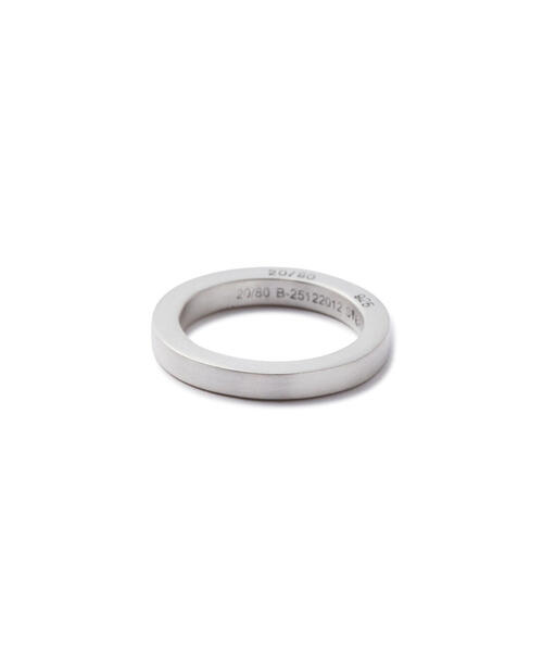 20/80(テゥエンティーエイティー)の「【20/80】トゥエンティーエイティー/STERLING SILVER SQUARE RING 3mm(リング・メンズ・シルバー・11/17/19/9)」の3枚目の写真
