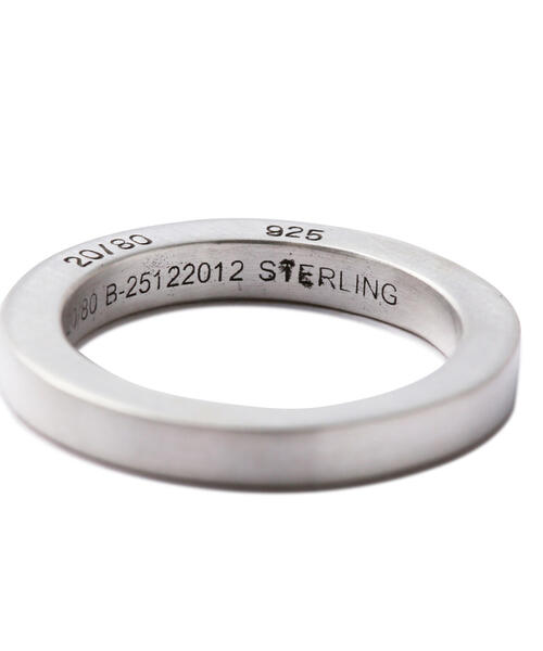 20/80(テゥエンティーエイティー)の「【20/80】トゥエンティーエイティー/STERLING SILVER SQUARE RING 3mm(リング・メンズ・シルバー・11/17/19/9)」の5枚目の写真