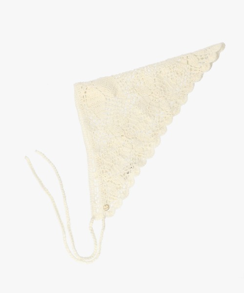 Chapeau d' O（シャポードオー）の「Chapeau d' O  Flower Croche Scarf / シャポードオー（ヘアバンド・レディース・ブラック/ブラウン/ホワイト・FREE）」の14枚目の写真