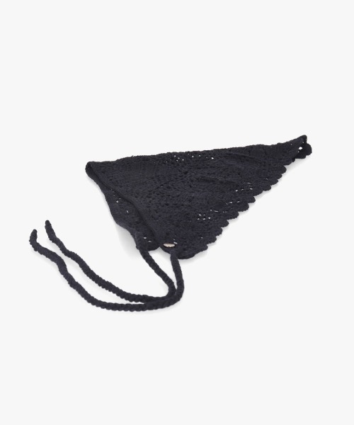 Chapeau d' O（シャポードオー）の「Chapeau d' O  Flower Croche Scarf / シャポードオー（ヘアバンド・レディース・ブラック/ブラウン/ホワイト・FREE）」の17枚目の写真