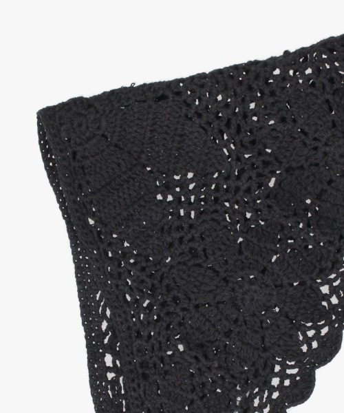 Chapeau d' O（シャポードオー）の「Chapeau d' O  Flower Croche Scarf / シャポードオー（ヘアバンド・レディース・ブラック/ブラウン/ホワイト・FREE）」の18枚目の写真