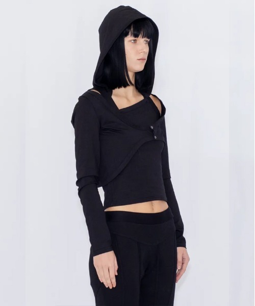 VIAVANDA（ヴィアヴァンダ）の「2WAY LAYERED TOP（その他トップス・レディース・グレー/ブラック・FREE）」の15枚目の写真