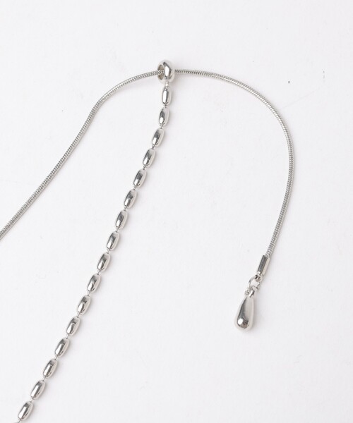 qualite（カリテ）の「オーバルチェーンラリエット（ネックレス・レディース・ゴールド/シルバー・フリー）」の6枚目の写真