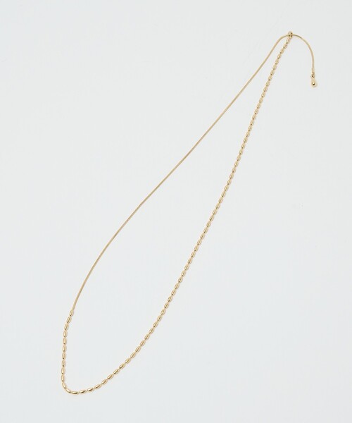 qualite（カリテ）の「オーバルチェーンラリエット（ネックレス・レディース・ゴールド/シルバー・フリー）」の8枚目の写真