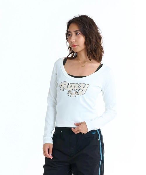 ROXY(ロキシー)の「ROXY ウィメンズ BREAK MY SOUL ロンT 長袖Tシャツ・キャミソールセット 【2026年春夏モデル】/ロキシー2点セット(Tシャツ/カットソー・レディース・ブラック/ホワイト/ブラウン・LARGE/MEDIUM)」の12枚目の写真