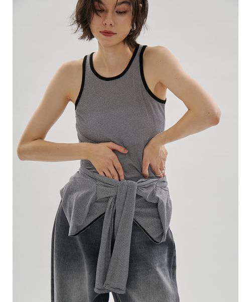 emmi(エミ)の「レイヤードライクカットソー/接触冷感(Tシャツ/カットソー・レディース・ブラック/その他・F)」の15枚目の写真