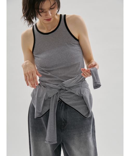 emmi(エミ)の「レイヤードライクカットソー/接触冷感(Tシャツ/カットソー・レディース・ブラック/その他・F)」の14枚目の写真