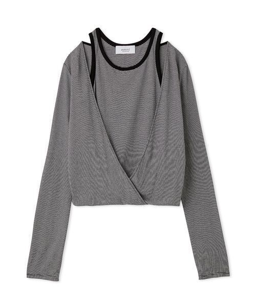 emmi(エミ)の「レイヤードライクカットソー/接触冷感(Tシャツ/カットソー・レディース・ブラック/その他・F)」の8枚目の写真