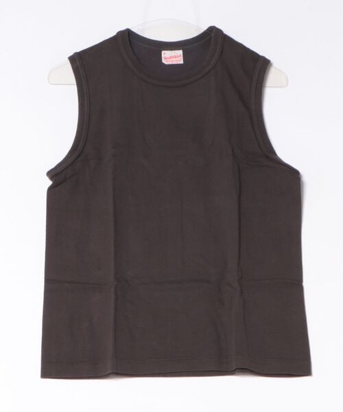 Healthknit(ヘルスニット)の「【Healthknit】26SS TOMPKINS Jersey Sleeveless 216(タンクトップ・レディース・ブラック/ヘザーグレー/ホワイト/ネイビー・FREE)」の3枚目の写真