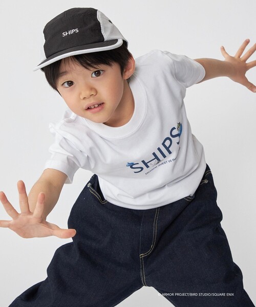 SHIPS（シップス）の「DQVIIR × SHIPS:100～140cm モンスターコラボ ロゴ Tシャツ〈KIDS〉（Tシャツ/カットソー・キッズ・ホワイト/ネイビー・110/100/130/120/140）」の4枚目の写真