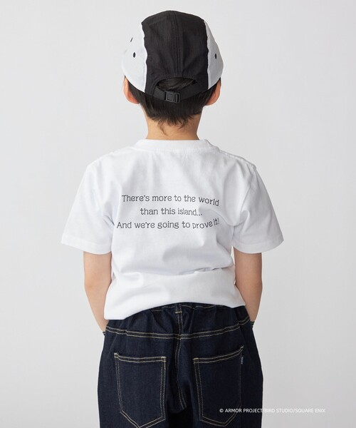 SHIPS（シップス）の「DQVIIR × SHIPS:100～140cm モンスターコラボ ロゴ Tシャツ〈KIDS〉（Tシャツ/カットソー・キッズ・ホワイト/ネイビー・110/100/130/120/140）」の6枚目の写真