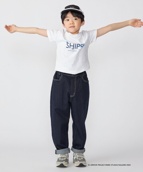 SHIPS（シップス）の「DQVIIR × SHIPS:100～140cm モンスターコラボ ロゴ Tシャツ〈KIDS〉（Tシャツ/カットソー・キッズ・ホワイト/ネイビー・110/100/130/120/140）」の8枚目の写真