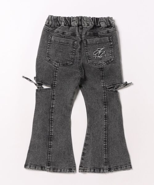 ANAP kids（アナップキッズ）の「サイド リボン フレア パンツ（別売りセットアップ）【ジュニアお揃い】（デニムパンツ・キッズ・ブルー/ブラック・110/130/120）」の15枚目の写真
