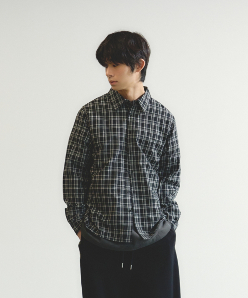 eastserviceshop（イーストサービスショップ）の「ヴィンテージクラシックチェックシャツ - ブラック（シャツ/ブラウス・レディース・ブラック・SMALL/MEDIUM/LARGE）」の10枚目の写真