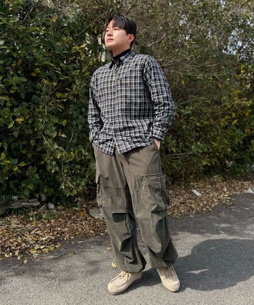 eastserviceshop（イーストサービスショップ）の「ヴィンテージクラシックチェックシャツ - ブラック（シャツ/ブラウス・レディース・ブラック・SMALL/MEDIUM/LARGE）」の2枚目の写真
