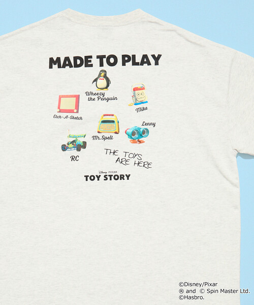 限定展開 【TOY STORY/トイ・ストーリー】 別注 バックプリント クルー