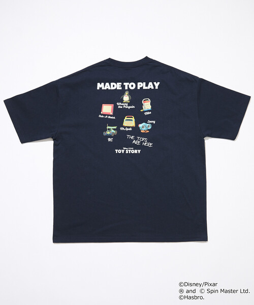 FREAK'S STORE(フリークスストア)の「限定展開 TOY STORY トイ・ストーリー 別注 バックプリント クルーネック Tシャツ MADE TO PLAY(Tシャツ/カットソー・メンズ・ホワイト/アッシュグレー/スミクロ/ネイビー・LARGE/MEDIUM/SMALL)」の14枚目の写真