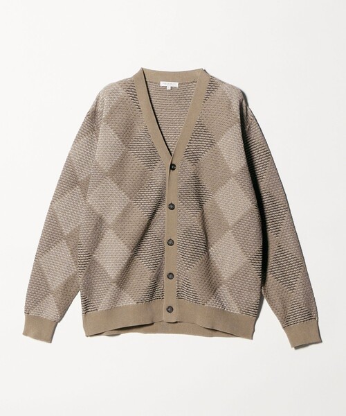 A DAY IN THE LIFE UNITED ARROWS(アデイインザライフユナイテッドアローズ)の「アブストラクト パターン Vネックカーディガン-ウォッシャブル-<A DAY IN THE LIFE>(ニット/セーター・メンズ・ブラック/ベージュ/ネイビー・L/M)」の21枚目の写真