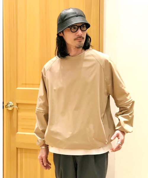 Grand PARK(グランドパーク)の「T-800 2WAYプルオーバー(Tシャツ/カットソー・メンズ・ブラック/キャメル/ネイビー・M/L)」の21枚目の写真