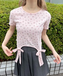 リトルフラワーWリボンTシャツ