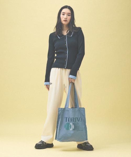 Kappa（カッパ）の「≪Kappa×and ST ウェルネスクラブ≫トートバッグ（トートバッグ・レディース・チャコールグレー/ダークブルー/ラベンダー/アイボリー/イエロー・FREE）」の20枚目の写真