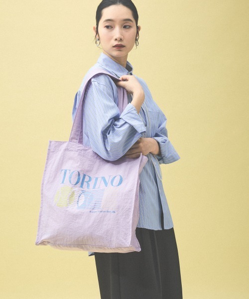 Kappa（カッパ）の「≪Kappa×and ST ウェルネスクラブ≫トートバッグ（トートバッグ・レディース・チャコールグレー/ダークブルー/ラベンダー/アイボリー/イエロー・FREE）」の10枚目の写真