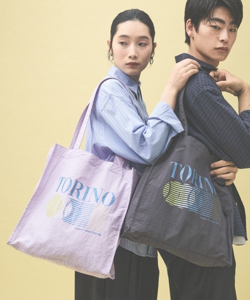 Kappa（カッパ）の「≪Kappa×and ST ウェルネスクラブ≫トートバッグ（トートバッグ・レディース・チャコールグレー/ダークブルー/ラベンダー/アイボリー/イエロー・FREE）」の12枚目の写真