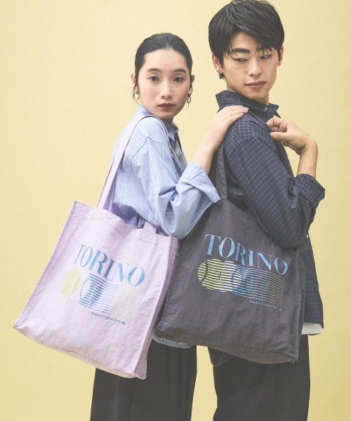 Kappa（カッパ）の「≪Kappa×and ST ウェルネスクラブ≫トートバッグ（トートバッグ・レディース・チャコールグレー/ダークブルー/ラベンダー/アイボリー/イエロー・FREE）」の13枚目の写真
