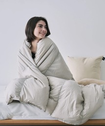 TAION（タイオン）の「【TAION(タイオン)】ルームダウン 超軽量 800FP 羽毛布団 クッションカバー付き（セミダブルサイズ）（寝具）」