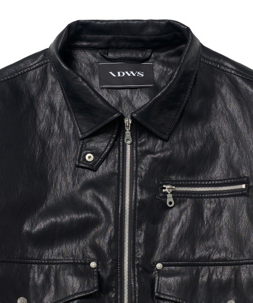 IDWS(アイドンワナセル)の「Misty Leather Blouson Black(ライダースジャケット・レディース・その他・1/2)」の3枚目の写真