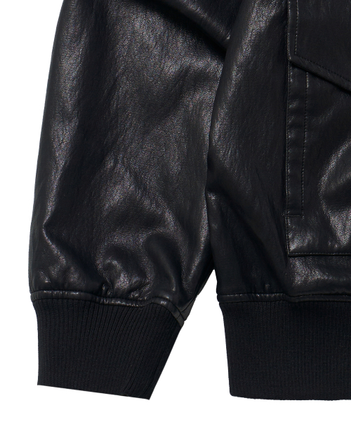 IDWS(アイドンワナセル)の「Misty Leather Blouson Black(ライダースジャケット・レディース・その他・1/2)」の4枚目の写真