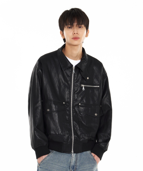 IDWS(アイドンワナセル)の「Misty Leather Blouson Black(ライダースジャケット・レディース・その他・1/2)」の19枚目の写真