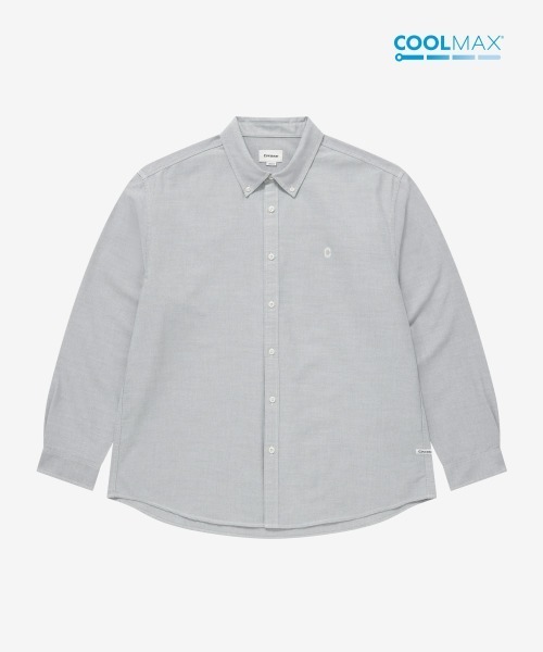 COVERNAT(カバーナット)の「COOLMAX C LOGO OXFORD SHIRT(シャツ/ブラウス・メンズ・グレー/ブルー/オフホワイト/ピンク・SMALL/XX-LARGE/X-LARGE/LARGE/MEDIUM/X-SMALL)」の2枚目の写真