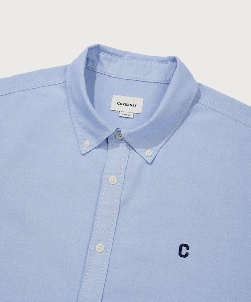 COVERNAT(カバーナット)の「COOLMAX C LOGO OXFORD SHIRT(シャツ/ブラウス・メンズ・グレー/ブルー/オフホワイト/ピンク・SMALL/XX-LARGE/X-LARGE/LARGE/MEDIUM/X-SMALL)」の10枚目の写真