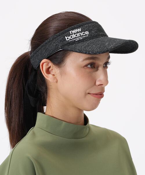 New Balance Golf(ニューバランスゴルフ)の「【new balance golf】りぼん バイザー (WOMENS)(サンバイザー・レディース・グレー/ブラック/ホワイト・FREE)」の4枚目の写真
