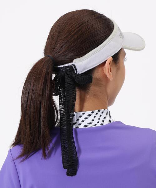 New Balance Golf(ニューバランスゴルフ)の「【new balance golf】りぼん バイザー (WOMENS)(サンバイザー・レディース・グレー/ブラック/ホワイト・FREE)」の14枚目の写真