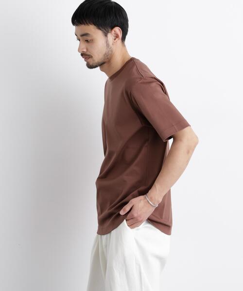NANO universe（ナノユニバース）の「アンチスメル クルーネックTシャツ 半袖（Tシャツ/カットソー・メンズ・ベージュ系その他4/ブラック/ブラウン/ホワイト/グレー・M/S/XL/L）」の4枚目の写真