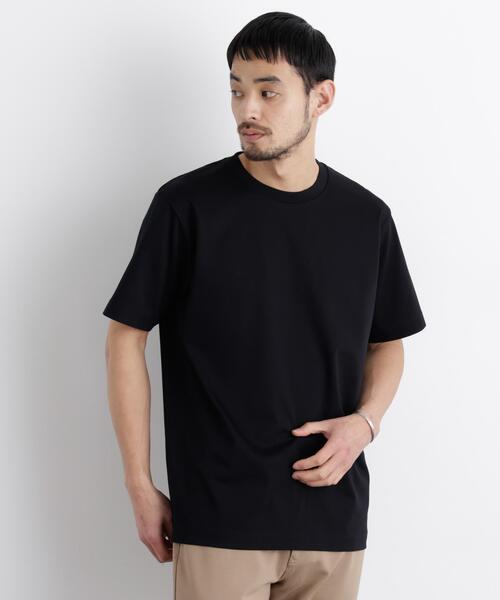 NANO universe（ナノユニバース）の「アンチスメル クルーネックTシャツ 半袖（Tシャツ/カットソー・メンズ・ベージュ系その他4/ブラック/ブラウン/ホワイト/グレー・M/S/XL/L）」の6枚目の写真