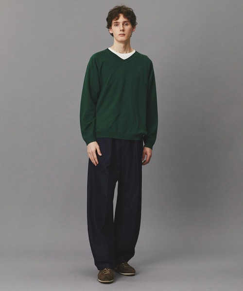 PUBLIC TOKYO（パブリックトウキョウ）の「シルクブレンドVネックニット /春服/ニット/ウォッシャブル（ニット/セーター・メンズ・ブルー/グリーン/ダークグレー・2/1）」の21枚目の写真