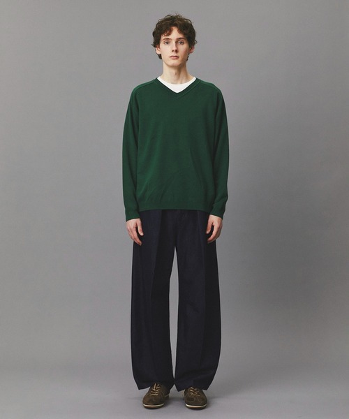 PUBLIC TOKYO（パブリックトウキョウ）の「シルクブレンドVネックニット /春服/ニット/ウォッシャブル（ニット/セーター・メンズ・ブルー/グリーン/ダークグレー・2/1）」の22枚目の写真