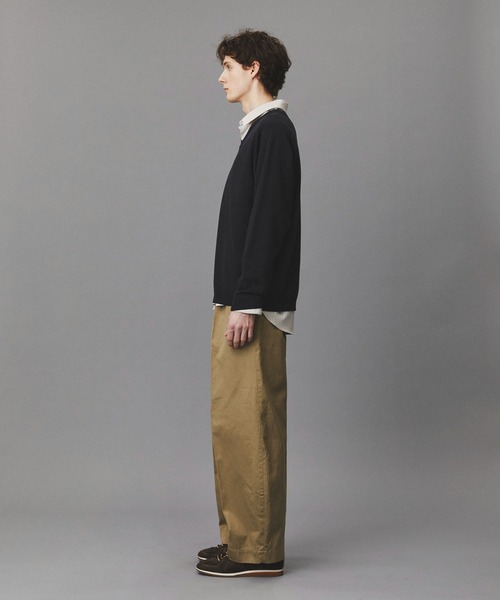 PUBLIC TOKYO（パブリックトウキョウ）の「シルクブレンドVネックニット /春服/ニット/ウォッシャブル（ニット/セーター・メンズ・ブルー/グリーン/ダークグレー・2/1）」の13枚目の写真