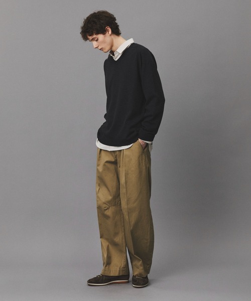 PUBLIC TOKYO（パブリックトウキョウ）の「シルクブレンドVネックニット /春服/ニット/ウォッシャブル（ニット/セーター・メンズ・ブルー/グリーン/ダークグレー・2/1）」の11枚目の写真