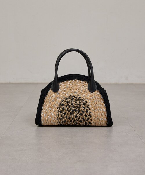 GALLARDAGALANTE(ガリャルダガランテ)の「【Jhuri Shate】ハーフサークルバッグ/S(トートバッグ・レディース・ブラック/ベージュ・FREE)」の10枚目の写真