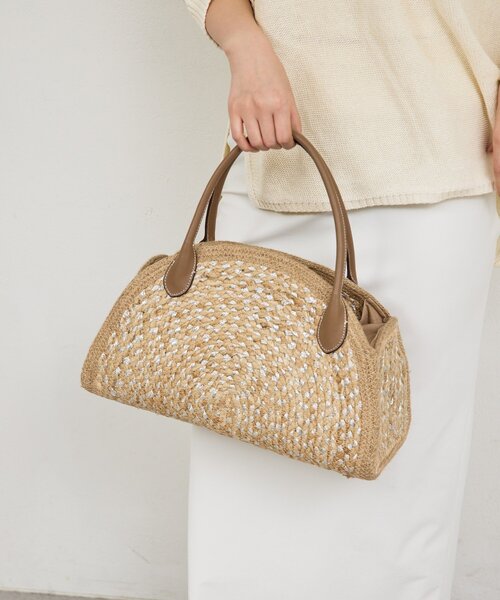 GALLARDAGALANTE(ガリャルダガランテ)の「【Jhuri Shate】ハーフサークルバッグ/S(トートバッグ・レディース・ブラック/ベージュ・FREE)」の19枚目の写真